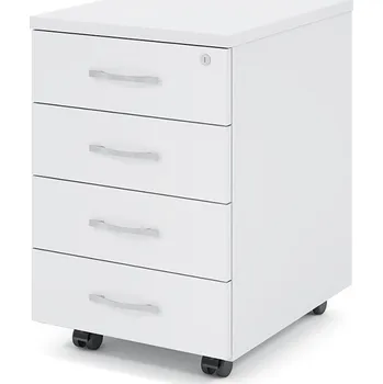 Zásuvkový kontejner Kontejner Impress 40,6 x 50,1 cm - 4 zásuvky, bílá