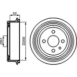 BOSCH Brzdový buben 0986477018