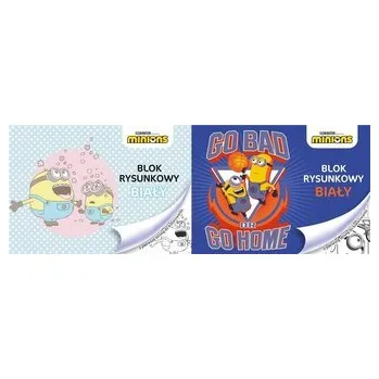 Set školních potřeb Blok rysunkowy A4/20K biały Minionki