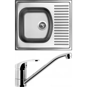 Nerezový dřez Dřez Sinks Short 580 + baterie Pronto CR, nerez