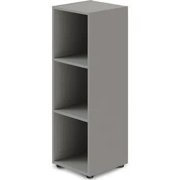 Policová skříň Střední úzká skříň TopOffice 39,9 x 40,4 x 119,5 cm, šedá