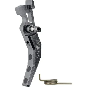 Airsoft MAXX Model CNC spoušť Advanced (style C) pro M4 - titanová