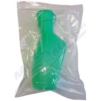 Láhev na moč s uzávěrem v PE sáčku zelená