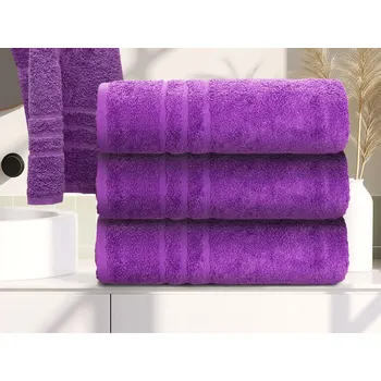 Ručník Osuška Comfort 70 x 140 cm fialová, 100% bavlna