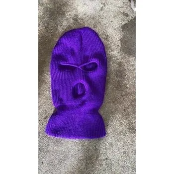 Pokrývka hlavy Lyžařská zimní kukla | zimní čepice - tmavě fialová