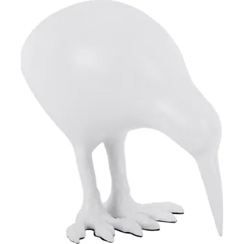 Zrcadlo Present time Bílá kovová soška Kiwi 15,5 cm