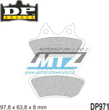 Brzdová destička BRZDOVÉ DESTIČKY DP STRT DP971 DP971