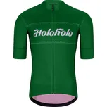 HOLOKOLO Cyklistický dres s krátkým rukávem - GEAR UP - zelená 6XL