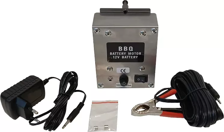 Grilovací motor jehně/sele/prase možnost zatížení až 60 Kg - vysunutý unašeč (LOUCAS KOMODROMOS LTD.)