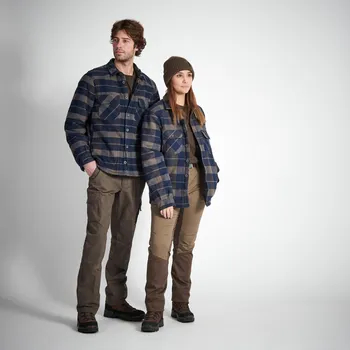 Pánská vesta SOLOGNAC Beránková bundokošile 500 L MODRÁ