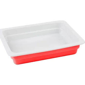 Hrnec LAVA METAL Litinový talíř 33x26 cm - červený