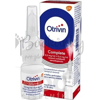 Lék na kašel, rýmu a nachlazení Otrivin Complete 0,5 mg/ml + 0,6 mg/ml