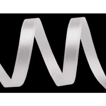 Stuha Atlasová stuha šíře 15mm, bílá