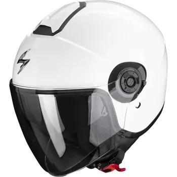 Helma na motorku Scorpion exo-city ii solid bílá l