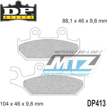 Brzdová destička BRZDOVÉ DESTIČKY MX DP413 DP413