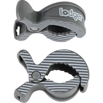 Kočárek Lodger Swaddle Clip print 2balení Carbon-Stripe