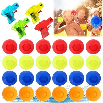 Vodní bomby opakovaně použitelné 24 ks + 4ks vodní pistolky