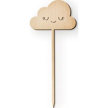 Vánoční ozdoba Dřevia Dřevěná zapichovací ozdoba - Mráček, 14x6 cm