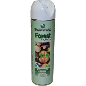 Barva ve spreji Lesnický značkovací sprej SOPPEC forest Marker bílá (IT-5067060) (Lesnický značkovací sprej s fluorescenční složkou. Trvanlivost 6-12 měsíců. Objem 500 ml, barva bílý.)