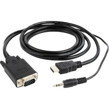KVM přepínač GEMBIRD Redukce HDMI to VGA + audio, 1,8m