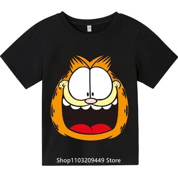 Čína Dětské bavlněné tričko - Garfield Barva: Černá, Velikost: 150/11-12 let