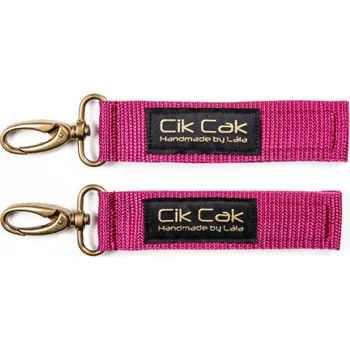 Kočárek Cik Cak Úchyty na kočárek vínová staromosaz