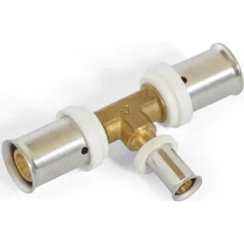 Vodovodní potrubí Gabotherm MULTIPRESS GTH-PTR T-kus 20/8/20 redukovaný, lisovací, voda, mosaz