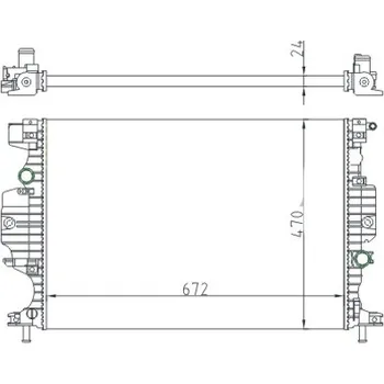 Chladič motoru Chladič, chlazení motoru HART 622 017