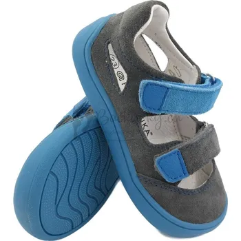 Chlapecké sandály Dětské letní barefoot boty Protetika TERY grey - vel. 27