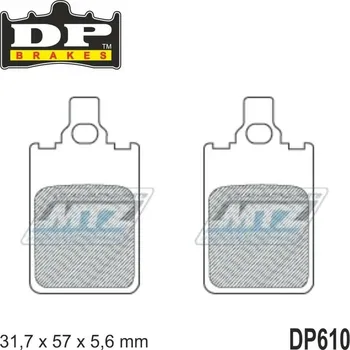 Brzdová destička Destičky brzdové DP Brakes DP610 - směs Premium OEM Sinter DP610