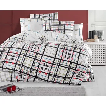 Povlečení Brotex Geometry 140 x 220, 70 x 90 cm zipový uzávěr