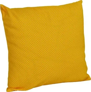 Povlak na dekorativní polštářek LKV Lomnice Povlak na polštářek 40 x 40 cm žlutý puntík 