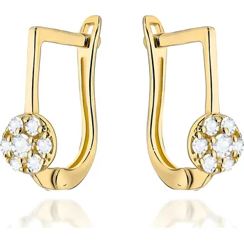 Hodinky Náušnice Bonore - Zlato 585 - Kubický Zirkon 143459