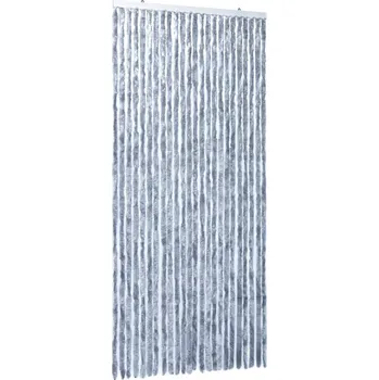 Síť proti hmyzu Chenille závěs proti hmyzu 284287 100 x 220 cm stříbrný