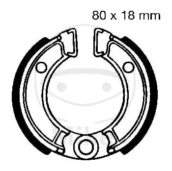 Brzda pro motocykl STANDARDNÍ BRZDOVÉ ČELISTI YAMAHA TT-R 50 E 2006-2018