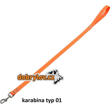 Vodítko pro psa edworld Vodítko do ruky ploché, volitelné parametry ( barva, šíře, délka, typ ukončení) Délka: 0,8 m, Šíře materiálu: 16 mm