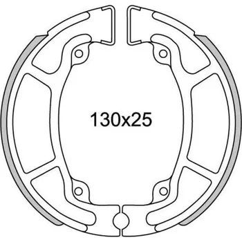 Brzdová destička brzdové obložení (standardní materiál) NEWFREN (2 ks v balení) HONDA SES 150 Dylan 2002-2004