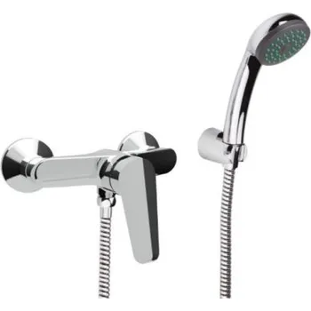 Raf POLAR LIFE sprchový set s baterií, ruční sprcha, hadice, držák, chrom