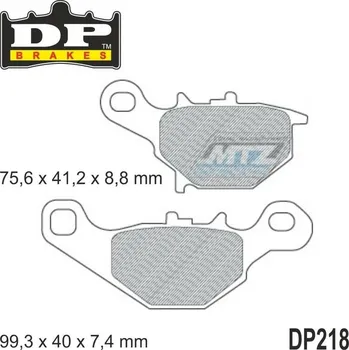 Brzdová destička BRZDOVÉ DESTIČKY MX KAW/SUZ FRT DP218