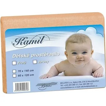 Prostěradlo Bellatex Dětské froté prostěradlo, lososová, 70 x 140 cm, oranžová