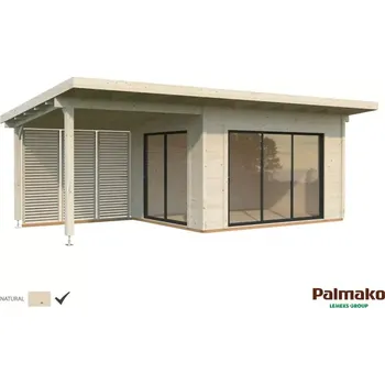 Zahradní domek Zahradní domek Palmako GRACE 11,2 + 8,2 m2 SLIDE PLUS (Rozměr: 400+302x300 cm, tl.56 mm)