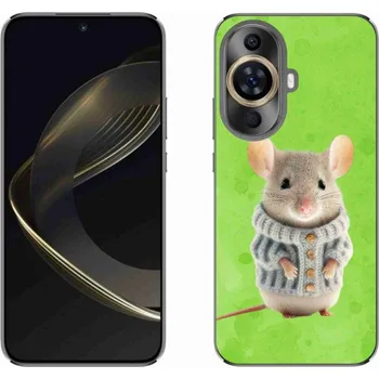 Pouzdro na mobilní telefon Gelový kryt mmCase na Huawei Nova 11 - myška ve svetru