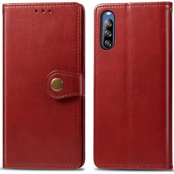 Příslušenství pro tablet VSECHNONAMOBIL 21982 LEATHER BUCKLE Peňaženkový obal Sony Xperia L4 červený