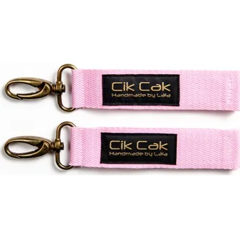 Kočárek Cik Cak Úchyty na kočárek světle růžová staromosaz