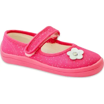 Dívčí baleríny Beda barefoot balerínky Pink Shine Velikost: EU 26