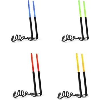 Držák prutu - svítící - výška 15cm - žlutá