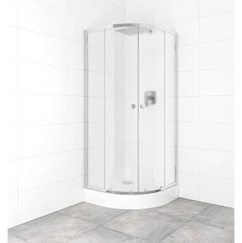SAT Set sprchového koutu a vaničky, čtvrtkruh 80x80 cm Multi Basic SIKOBKMUS80CRCH SIKOBKMUS80CRCH