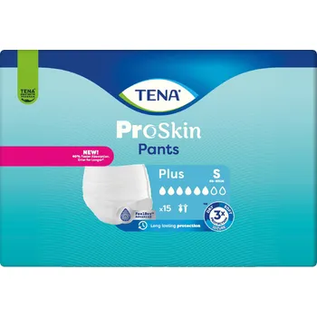 Inkontinenční kalhotky TENA Pants Plus S—Kalhotky absorpční natahovací 15ks