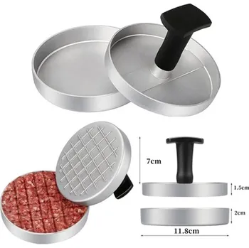 Grilovací nářadí PH - Konyha Lis na hamburgery hliníkový 11,8 cm