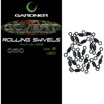 Gardner Obratlíky Covert Mini Rig Swivels 20 ks|vel.12